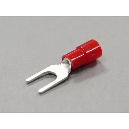 Nichifu Eco-Friendly Polycarbonate Insulated Spade Terminals, Stud 8, AWG 22-16 TMEX 1.25Y-4N-RED