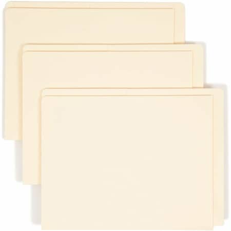 Smead End Tab Pocket Folder, 2 Pockets, Letter, Manila, 25PK 24117