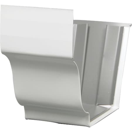 Amerimax Home Products 5'' Galvanized White Slip-Joint Gutter Connector 33209