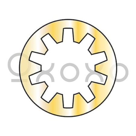 Oxoxo 10 Internal Tooth Lock Washer Zinc Yellow, 10000PK 145703