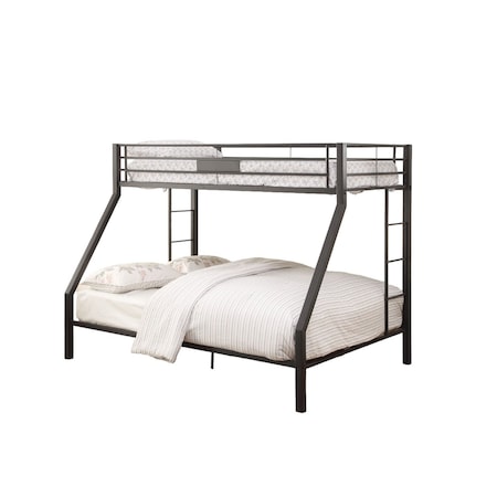 Homeroots Twin Over Queen Bunk Bed 285320