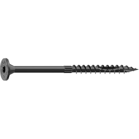 Camo Structural Screw, 5/16 in Thread, 5 in L, Flat Head, Star Drive, Sharp Point, PROTECH Ultra 4 Coated, 50 0366224