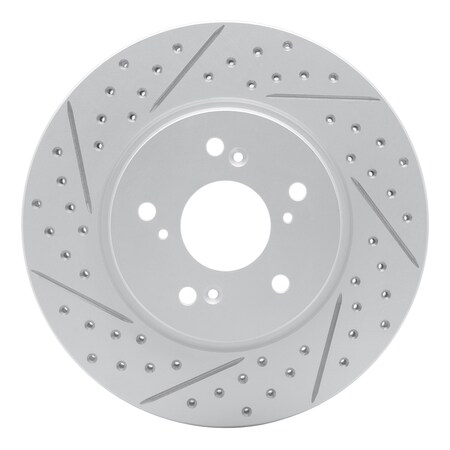 Dynamic Friction Co DFC Geoperformance Rotor - Drilled and Slotted 830-59055L