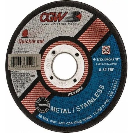Camel Grinding Wheels Type 1 Quickie Cut Cutoff Wheels