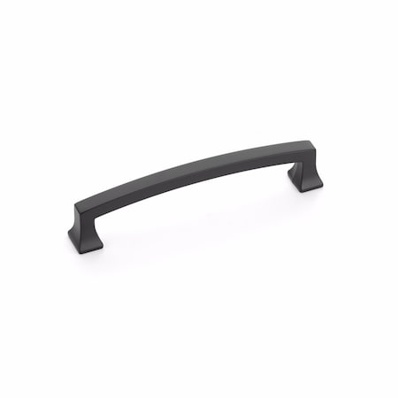 Schaub 5in Center to Center Menlo Park Arched Cabinet Pull Matte Black Finish 527-MB
