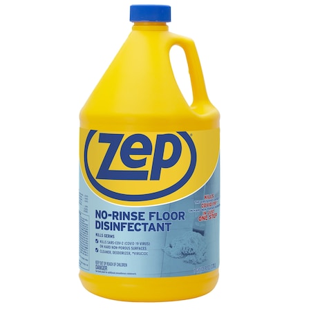 Zep No Rinse, Floor Disinfectant, 128oz, PK4 ZUNRS128