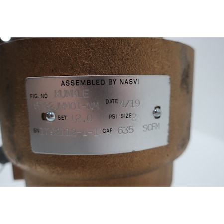 Kunkle BRONZE RELIEF VALVE 12PSI 2IN NPT 6182JHM01-NM