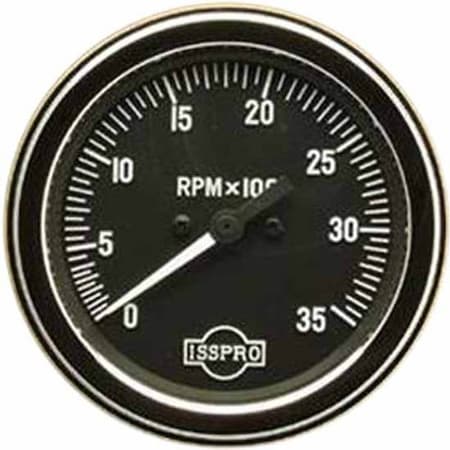 PETERBILT 379 YEAR 1987 3.375IN CHROME MECHANICAL TACHOMETER 0-3500 RPM Heavy Duty Replacement Part
