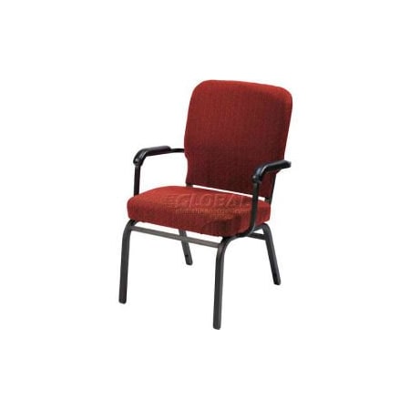 Kfi KFI Oversized Church Chair with Arms - Stacking - Toreador Fabric/Black Frame HTB1041SB-3215