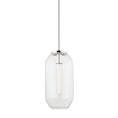 Hudson Valley Lighting Bennett 1 Light Pendant 7.5 In. Polished Nickel 1508-PN