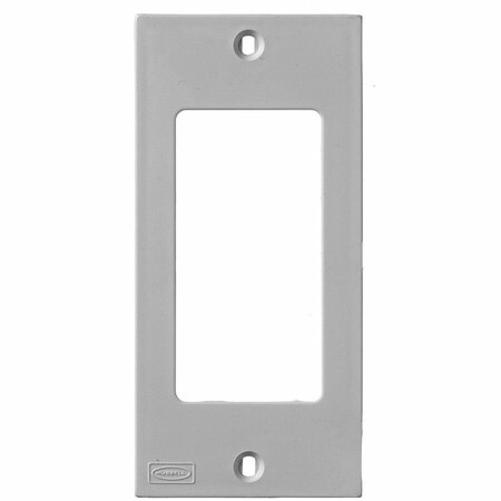 Hubbell Wiring Device-Kellems Din Rail Utility Box, Device Plate, Styleline Opening, Gray KP26GY