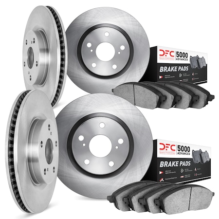 Dynamic Friction Co DFC Rotors with 5000 Advanced Brake Pads 6504-63034