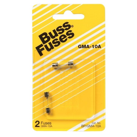 Bussmann 10 amps Fast Acting Glass Fuse 5PK