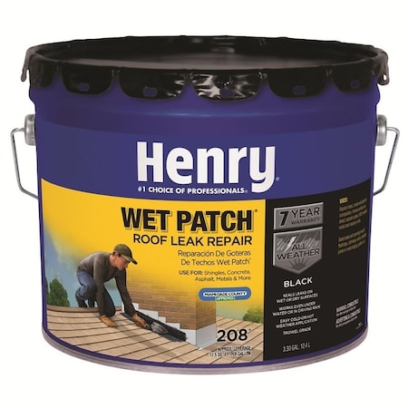 Henry Henry Wet Patch 208R Series HE208061 Roof Cement, 3.5 gal Can HE208061