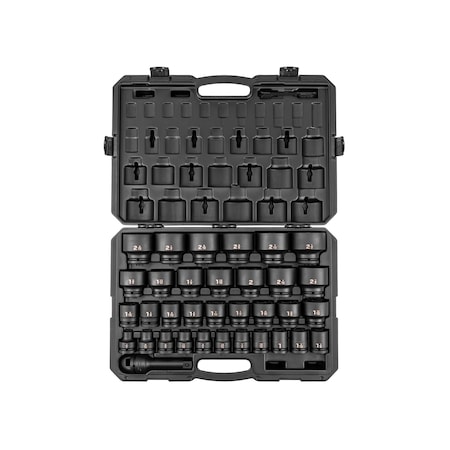 Tekton 3/4 Inch Drive 6-Point Impact Socket Set with Case, 35-Piece 1/2 - 2-1/2 in. SID93407