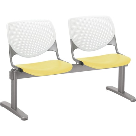 Kfi Kool Beam Seat Beam Seating, 47 in W 22 in L 31 in H, Polypropylene Seat 2300BEAM2-BP08-SP12