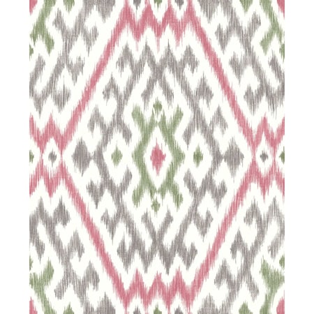 A-Street Prints Solola Fuchsia Ikat Wallpaper 4146-27237