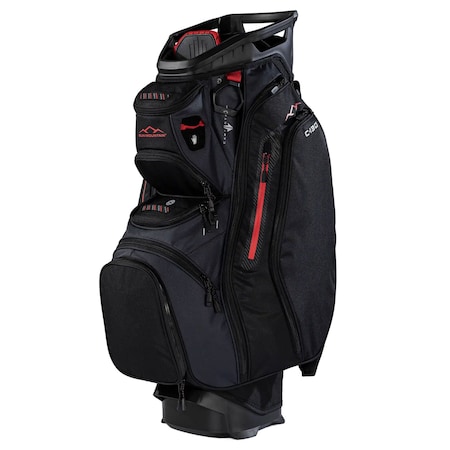 Sun Mountain C-130 Cart Bag - Black/Steel/Red 111008