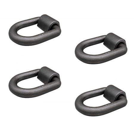 Mytee Products 1in Heavy Duty Weld-On Forged D Ring 47,000 Lbs, 4PK D-Ring01-Wx4