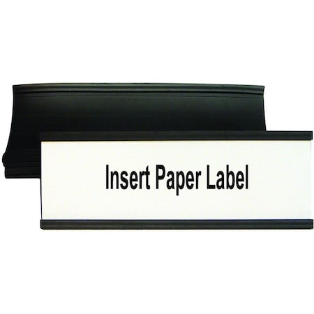 Mastervision MasterVision Magnetic Data Card Holders, Label Shelves/Cabinets/Boards, 10-Pack, 6x2", Black FM2633