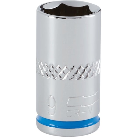 Channellock 1/4'' Drive 9 mm 6-Point Shallow Metric Socket 398144
