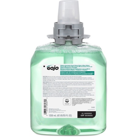 Gojo 1,250 mL Foam 2-in-1 Shampoo & Body Wash Cartridge 5163-04