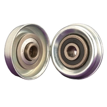 Miller Bearing Conveyor Bearing, Flanged Semi-Precision, 316 Stainless Steel, 0.4375 in Bore Dia., Hex Bore FR-2340EC-7H-1DS-G