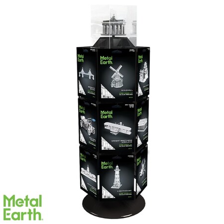 Ricki'S Rugs Metal Earth Metal 3 Tier Wire Counter Display Rack, Black RI3305257