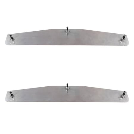 Mytee Products Stainless Steel, Silver, 2 PK MUDFLAP-WT424-SSx2