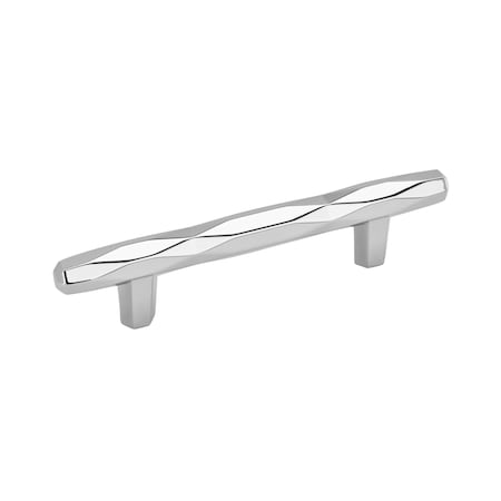 Amerock St. Vincent 3-3/4 in 96 mm Center-to-Center Polished Chrome Cabinet Pull BP3664326