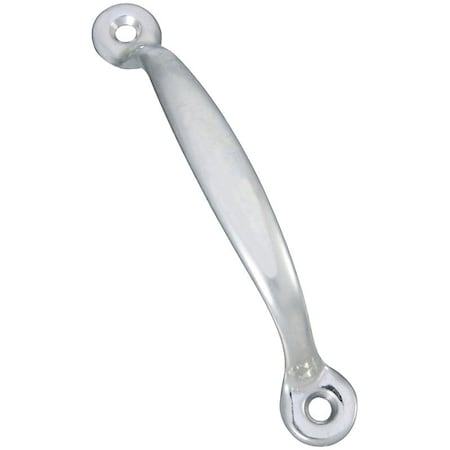 National Hardware Door Pull, 4-3/4 in H, Steel, Zinc N117-697