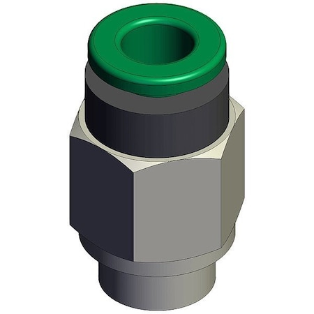 Smc Push-Fit Fitting, Straight KRH06-G01