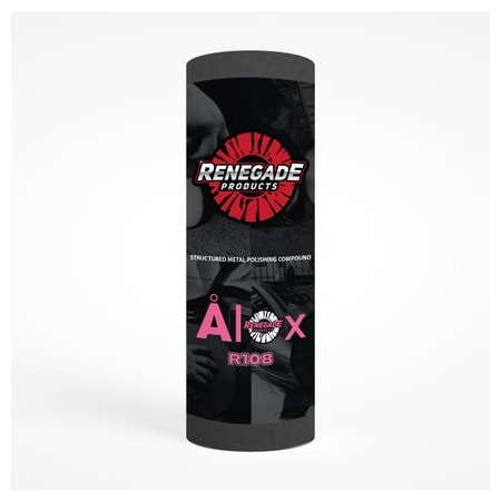 Renegade Products Usa AlOx Structured Polishing Compounds, Full Tube, R108: Medium Cut and Color Pink CBMR108-MBAR