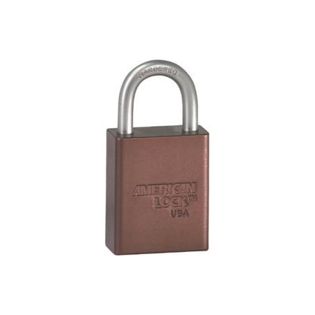 Master Lock Co Safety Padlock 1in Shackle, Keyed Alike A1105KA53347 BRN
