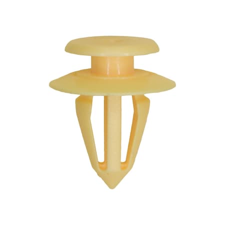 Auveco VW /Audi/Seat/Skoda Retainer, Yellow Nylon, Top Head 13mm, Bottom Head 17.5mm, 10mm Stem Dia. 25PK 21819