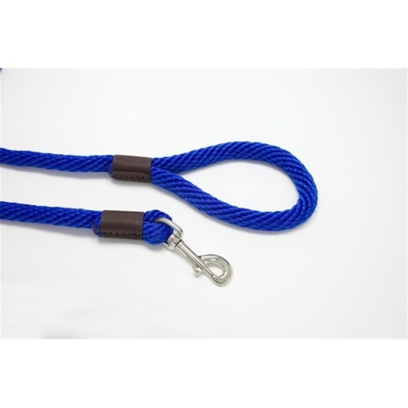 Purple Pebble 4 ft. x 0.62 in. Leedz Super Thick Blue Leash LZ584BL