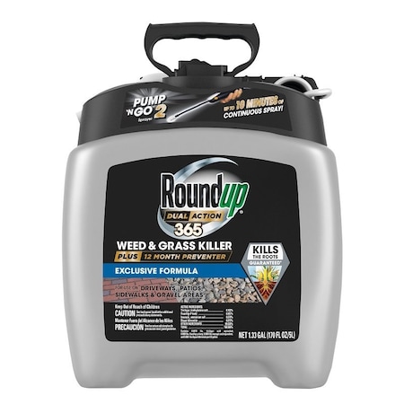 Roundup Max Control 365 Weed and Grass Killer, Liquid, Colorless, 1.33 gal 5725204