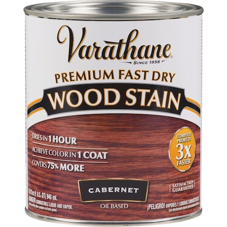 Varathane Fast Dry Cabernet Urethane Modified Alkyd Interior Wood Stain 1 Qt. 262016