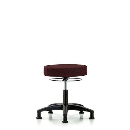 Blue Ridge Ergonomics Desk Stool, Fabric, Glides, Bur BR-FDHSO-RG-RG-F41