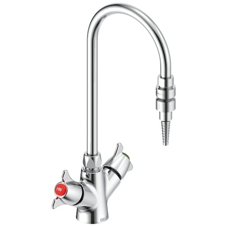Delta Commercial W67 Series Mixing Faucet Two Handle Deck-mount Single Shank Laboratory Mixing Faucet W6760-9
