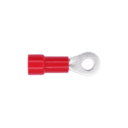 Auveco Vinyl Insulator Ring Term 22-18 Gauge Number 4-6 Stud, 100PK 5021