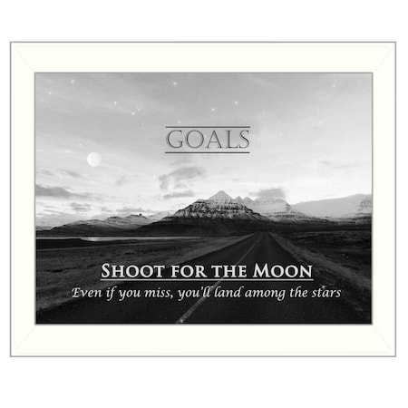 Homeroots Goals 6 White Framed Print Wall Art 405355