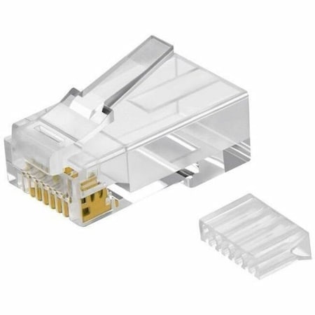 Monoprice Modular Plug, RJ45, With Insert, PK100 7266