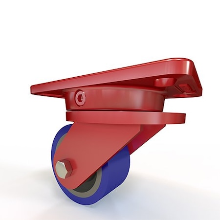 Hamilton Ergo-X2 Swivel Caster, 4" x 2" Ergo-Glide Polyurethane (85A) on Cast Iron Wheel S-ERGO-4SPB