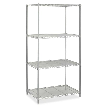 Safco Wire Shelving, 24"D x 36"W, Gray, Material: Steel 5288GR