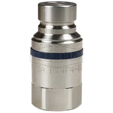 Dixon DQC HT Flushface Female Plug, 1-11 Nominal, Female BSPP, 316 SSss Steel HT8BF8-SS