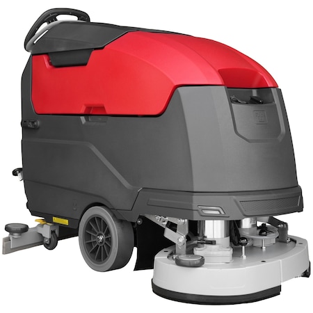 Tomahawk Power Tomahawk 30 in Dual Disc Auto Floor Scrubber Self-Propelled Traction Drive Squeegee Cordless 24V TAS885D