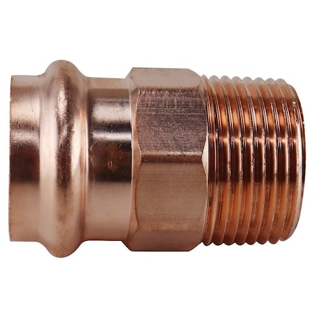Apollo Adapter, 1 in, MPT x Press Fit, Copper, 300 psi Pressure XPRMA1