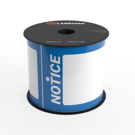 Labeltac Notice Tag, Safety Blue, Printable Tag Roll LT35TAG-SB