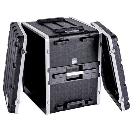 Deejay Led Fly Drive Case -12u Space ABS Molded for Tough Durable Interior and Exterior Case For 19-Inch Ampli TBH12UABSWHEELS